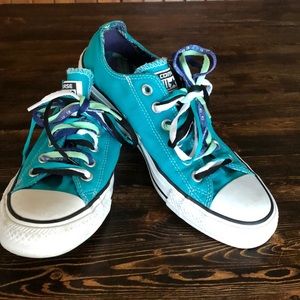 Converse All-Star triple lace turquoise
